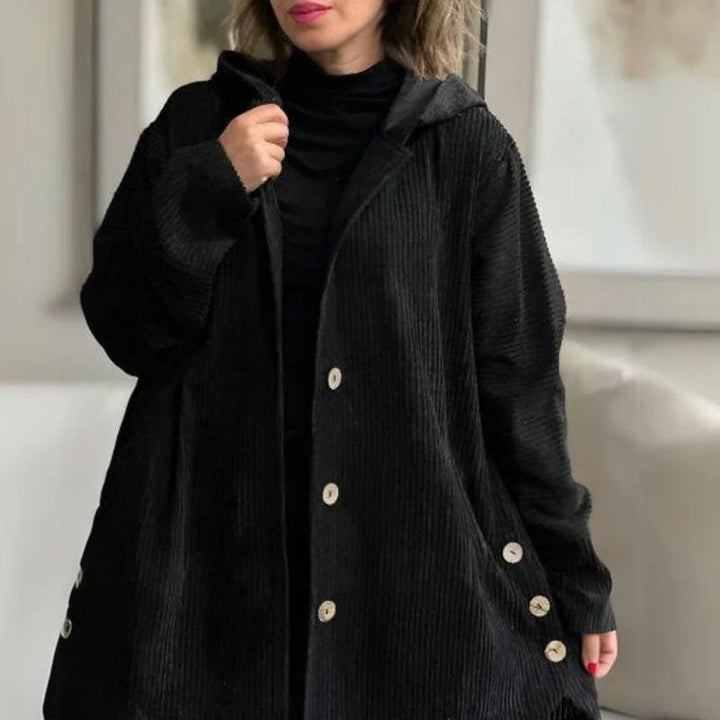 Elodie | Veste à capuche en velours