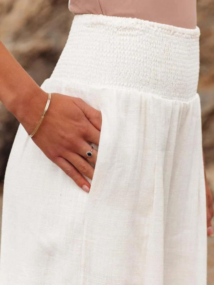 Lily Pantalon Flottant à Jambes Évasées