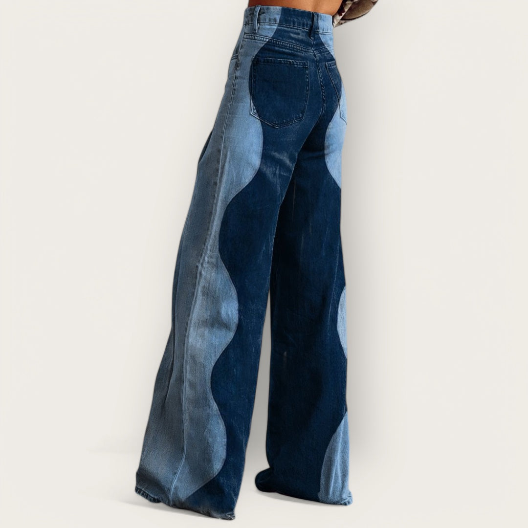 Solène | Jean Patchwork Ondulé