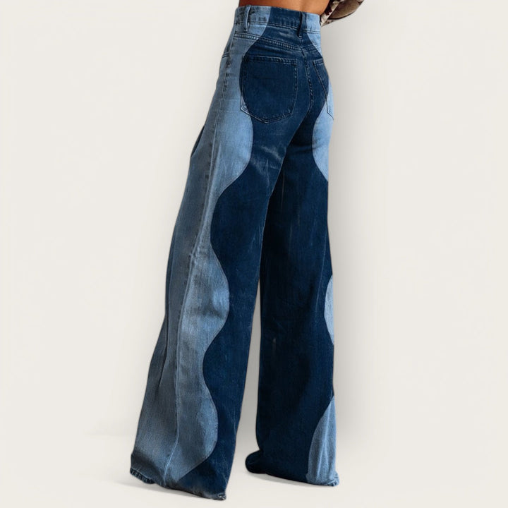 Solène | Jean Patchwork Ondulé